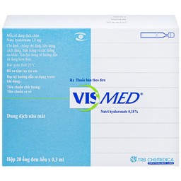 Thuốc nhỏ mắt Vismed TRB Chemedica điều trị khô mắt (20 ống x 0.3ml)