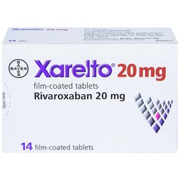 Thuốc Xarelto 20mg Bayer dự phòng đột quỵ và thuyên tắc mạch toàn thân (1 vỉ x 14 viên)