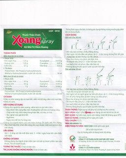 Thuốc xịt mũi Xoangspray Gonsa điều trị viêm xoang, viêm mũi dị ứng (50ml)