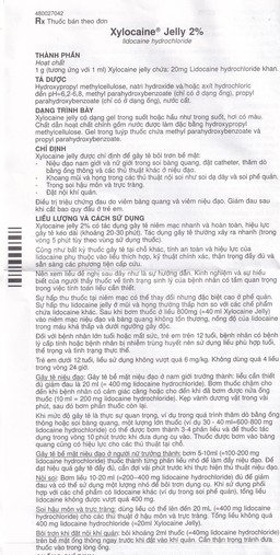 Gel Xylocaine Jelly 2% AstraZeneca gây tê bôi trơn bề mặt (30g)