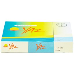 Thuốc Yaz Bayer dùng tránh thai, điều trị mụn trứng cá (1 vỉ x 28 viên)