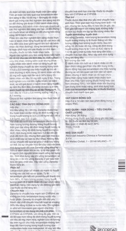 Thuốc Zanedip 10mg Recordati điều trị tăng huyết áp vô căn (2 vỉ x 14 viên)