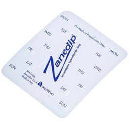 Thuốc Zanedip 10mg Recordati điều trị tăng huyết áp vô căn (2 vỉ x 14 viên)