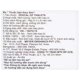 Thuốc Zedcal-OP Meyer điều trị loãng xương (5 vỉ x 6 viên)