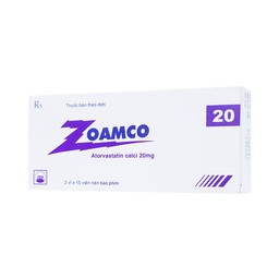 Thuốc Zoamco 20 Pymepharco điều trị rối loạn lipid máu (2 vỉ x 15 viên)