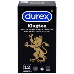Bao cao su Durex Kingtex ôm sát, vừa vặn (49mm - 12 cái)