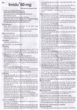 Thuốc Imidu 60mg Hasan điều trị dự phòng cơn đau thắt ngực (3 vỉ x 10 viên)