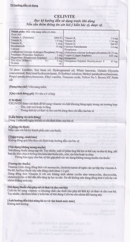 Thuốc Celivite Celogen Pharma bổ sung vitamin và khoáng chất (6 vỉ x 10 viên)