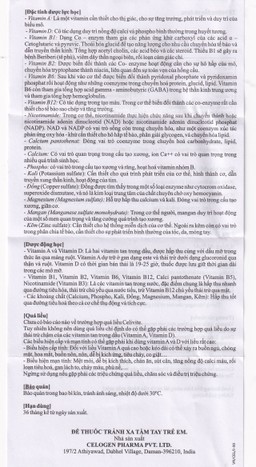 Thuốc Celivite Celogen Pharma bổ sung vitamin và khoáng chất (6 vỉ x 10 viên)