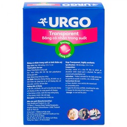 Băng cá nhân Urgo Transparent 2x7.2cm trong suốt (100 miếng)