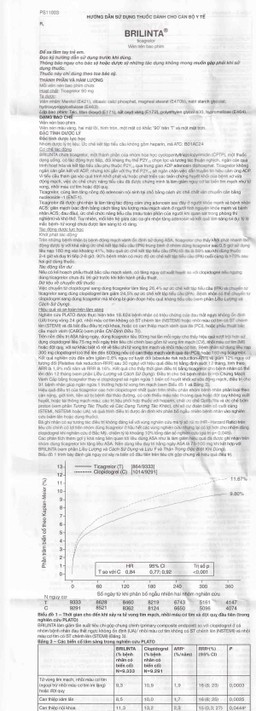 Thuốc Brilinta AstraZeneca giảm nguy cơ bị lên cơn đau tim , đột quỵ (6 vỉ x 10 viên)