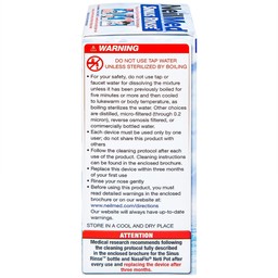 Bộ rửa mũi Neilmed Sinus Rinse (1 bình + 10 gói) làm sạch và ngăn ngừa viêm xoang, viêm mũi dị ứng