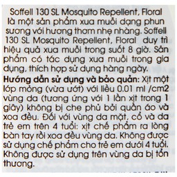 Xịt xua muỗi Soffell hương hoa giúp chống muỗi trong suốt 8 giờ (30ml)