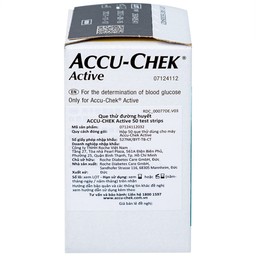 Que thử đường huyết Accu Chek Active (50 que)