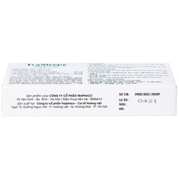 Viên uống TraSleepy Traphaco dưỡng tâm an thần, hỗ trợ gây ngủ, giúp ngủ ngon (2 vỉ x 10 viên)