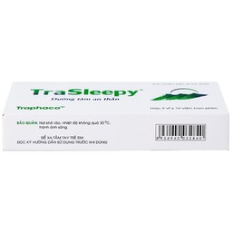 Viên uống TraSleepy Traphaco dưỡng tâm an thần, hỗ trợ gây ngủ, giúp ngủ ngon (2 vỉ x 10 viên)