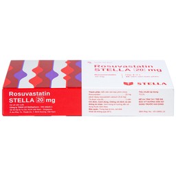 Thuốc Rosuvastatin Stella 20mg điều trị tăng cholesterol máu (3 vỉ x 10 viên)