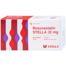 Thuốc Rosuvastatin Stella 20mg điều trị tăng cholesterol máu (3 vỉ x 10 viên)