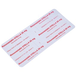 Thuốc Rosuvastatin Stella 20mg điều trị tăng cholesterol máu (3 vỉ x 10 viên)