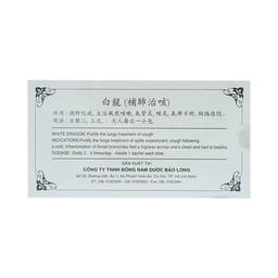 Thuốc Bạch Long Bổ Phổi Trừ Ho tiêu đờm, trị các chứng ho, viêm họng hạt, viêm phế quản (10 gói)