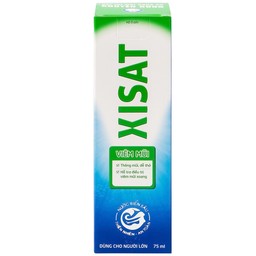 Xịt mũi Xisat viêm mũi 75ml hỗ trợ điều trị các triệu chứng viêm mũi xoang