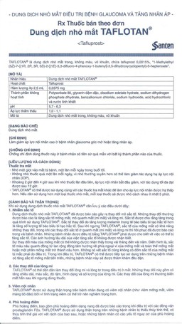 Thuốc nhỏ mắt Taflotan Santen làm giảm áp lực nội nhãn cao (2,5ml)