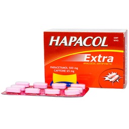 Thuốc Hapacol Extra DHG giảm đau đầu, đau nửa đầu (10 vỉ x 10 viên)