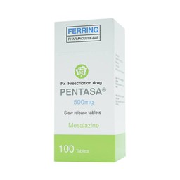 Viên nén Pentasa 500mg Ferring điều trị viêm loét đại tràng, bệnh Crohn (10 vỉ x 10 viên)