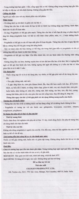 Thuốc Dalfusin 75 Celogen điều trị đau thần kinh, hỗ trợ điều trị động kinh (3 vỉ x 10 viên)