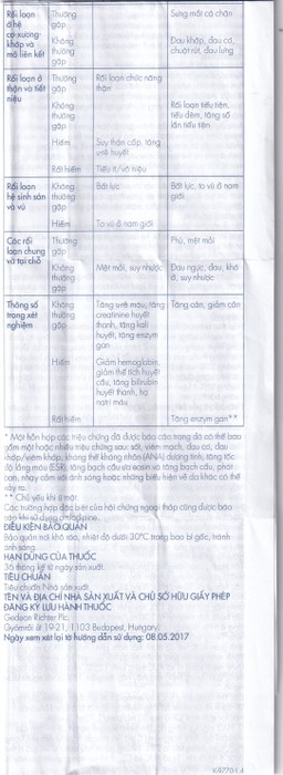 Viên nén Lisonorm Gedeon điều trị tăng huyết áp vô căn (3 vỉ x 10 viên)