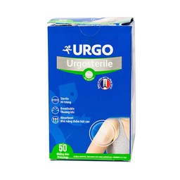 Gạc tiệt trùng Urgosterile 5.3x7cm (50 miếng) bảo vệ vết trầy xước, vết cắt, vết thương 