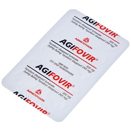 Thuốc Agifovir 300mg Agimexpharm hỗ trợ điều trị HIV-1, viêm gan B mạn tính (3 vỉ x 10 viên)