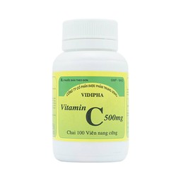 Thuốc Vitamin C 500mg Vidipha điều trị bệnh do thiếu Vitamin C (100 viên)