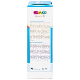 Siro Pediakid Vitamin D3 bổ sung Vitamin D cho cơ thể, tăng hấp thụ canxi (20ml)