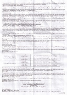 Bột pha hỗn dịch uống Klavunamox 400/57mg Atabay điều trị nhiễm khuẩn nặng đường hô hấp (70ml)