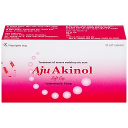 Thuốc Aju Akinol điều trị mụn trứng cá nang sần (3 vỉ x 10 viên)