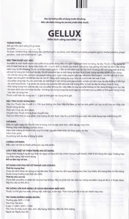 Hỗn dịch uống Gellux 1g Davipharm điều trị ngắn ngày loét tá tràng, dạ dày lành tính (20 gói x 15g)