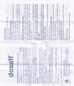 Thuốc Dosaff Domesco điều trị triệu chứng liên quan đến cơn trĩ cấp (4 vỉ x 15 viên)