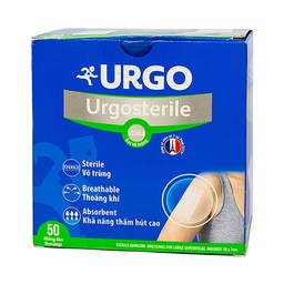 Gạc tiệt trùng Urgosterile 10x7cm (50 miếng) bảo vệ vết trầy xước, vết cắt, vết thương 