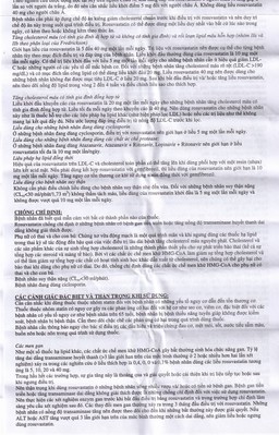 Thuốc Ruvastin 10mg Aristopharma giảm sự gia tăng cholesterol toàn phần (20 viên)