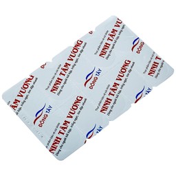 Viên uống Ninh Tâm Vương Hồng Bàng dùng cho người hồi hộp, trống ngực, tim đập nhanh (3 vỉ x 10 viên)