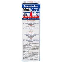 Xịt mũi Neilmed Nasamist Saline Spray 75ml giúp vệ sinh mũi xoang, làm ẩm và làm trơn mũi khô