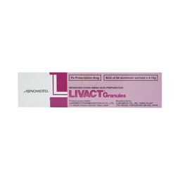 Cốm pha dung dịch uống Livact Granules Ajinomoto cải thiện tình trạng giảm albumin máu (84 gói)