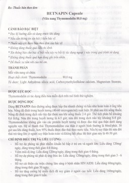 Thuốc Betnapin 80mg DongSung điều trị dị ứng, mày đay mạn tính (6 vỉ x 10 viên)