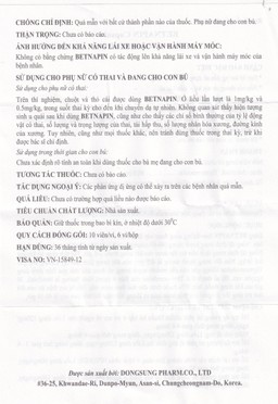 Thuốc Betnapin 80mg DongSung điều trị dị ứng, mày đay mạn tính (6 vỉ x 10 viên)