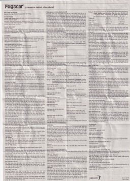 Thuốc Fugacar Janssen hương socola điều trị nhiễm một hay nhiều loại giun đường ruột (1 viên)