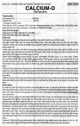 Thuốc Calcium D Robinson phòng và điều trị loãng xương (10 vỉ x 10 viên)