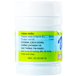 Thuốc Vitamin B1 50mg Mekophar điều trị thiếu Vitamin B (100 viên)