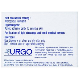 Băng keo giấy Urgopore 1.25cmx5m giúp cố định băng gạc và dụng cụ y tế