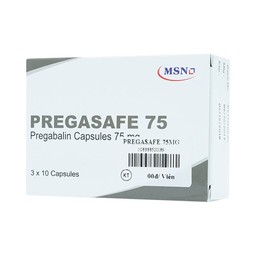 Thuốc Pregasafe 75 MSN điều trị đau thần kinh, động kinh (3 vỉ x 10 viên) 